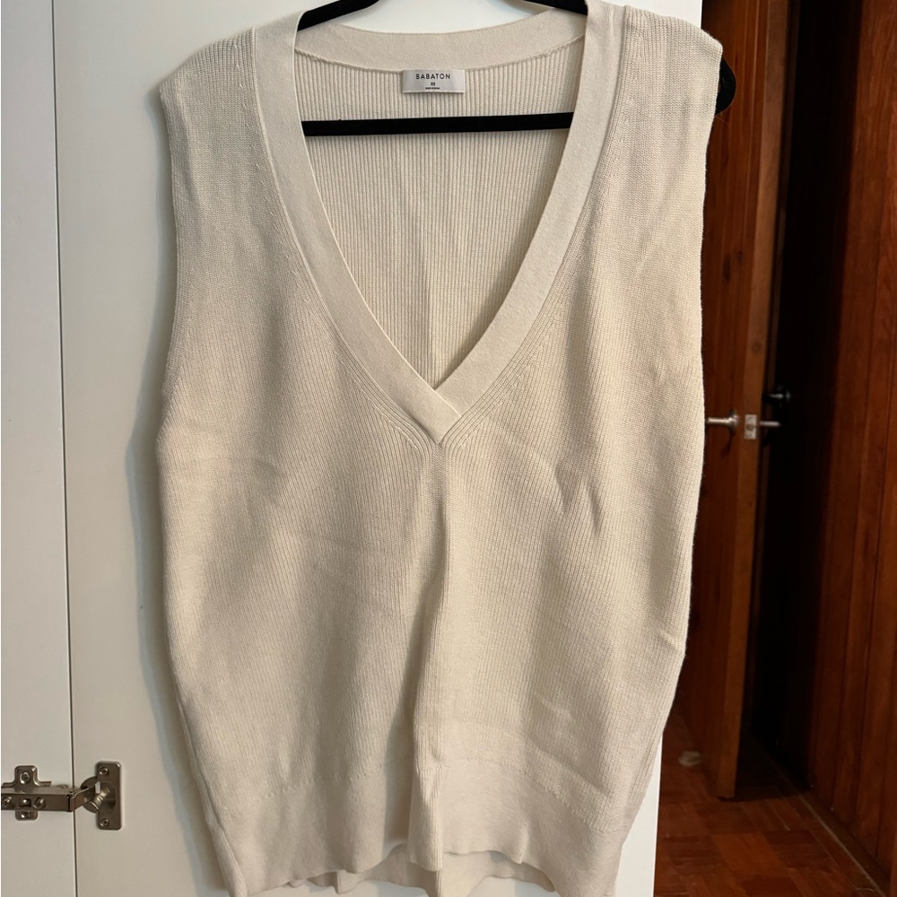 Oversized sweater vest
